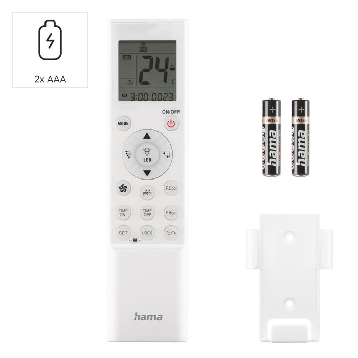 HAMA Universal remote control for air conditioner, wall mount