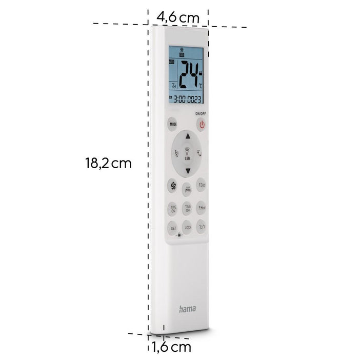 HAMA Universal remote control for air conditioner, wall mount