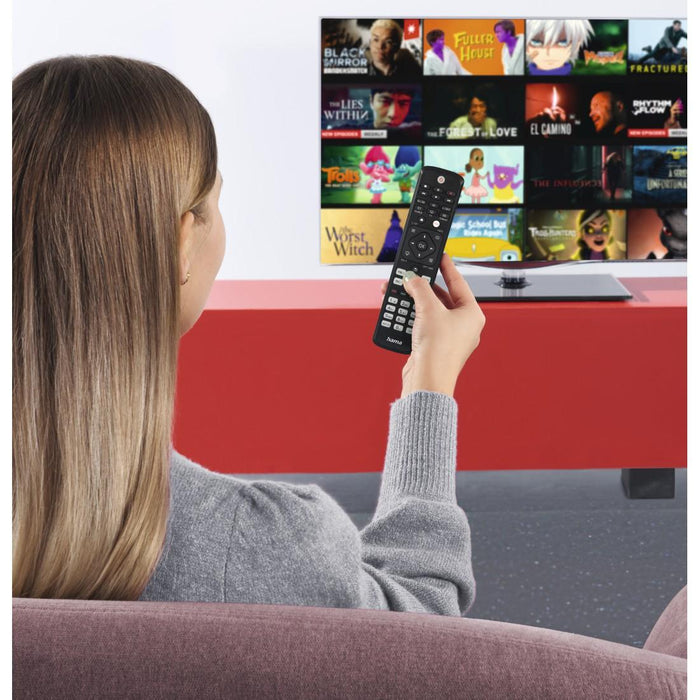 Hama Universal Remote for Philips TVs, IR, Learnable, Illuminated Buttons