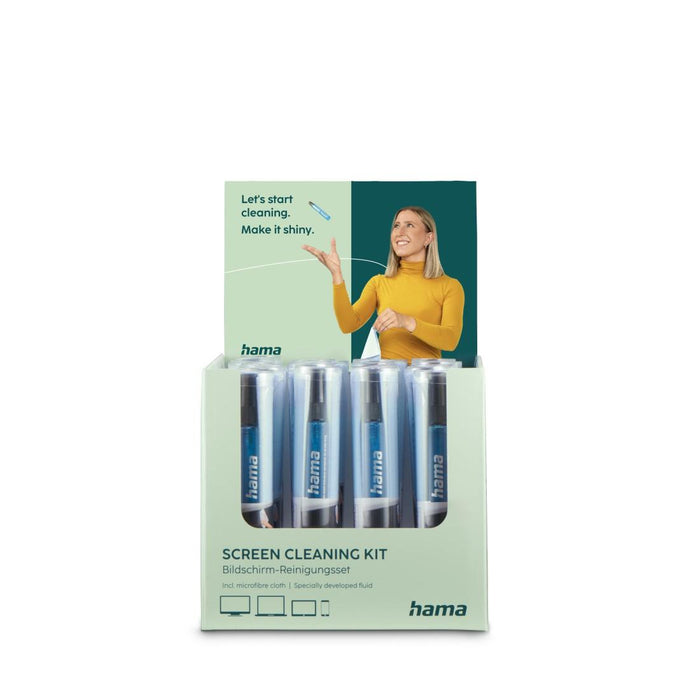 Screen cleaning kit, 15 ml, microfiber cloth, price for 1 pc., 221092