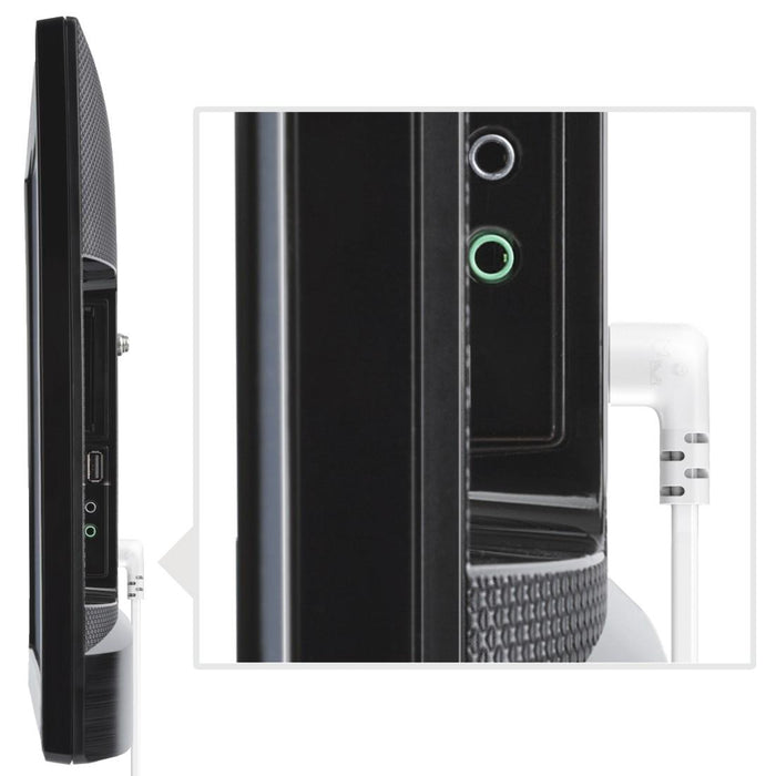 HAMA power cable, 90° angled, 221102