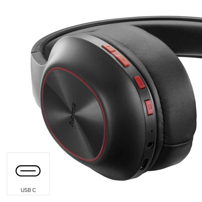 HAMA Bluetooth Headphones "Spirit Calypso III", Over-Ear, Bass Boost, Foldable, black