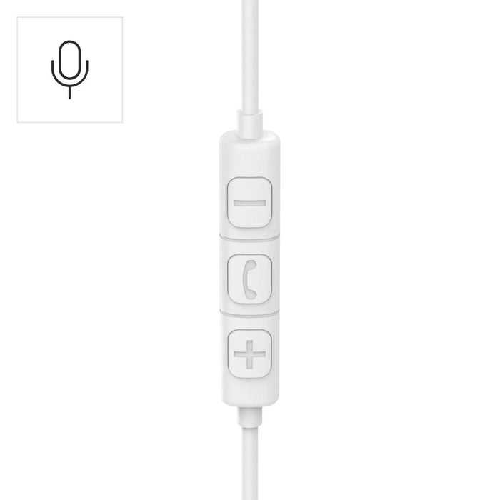 HAMA Headphones with microphone "Fun C", USB-C, cable guide on one side, white