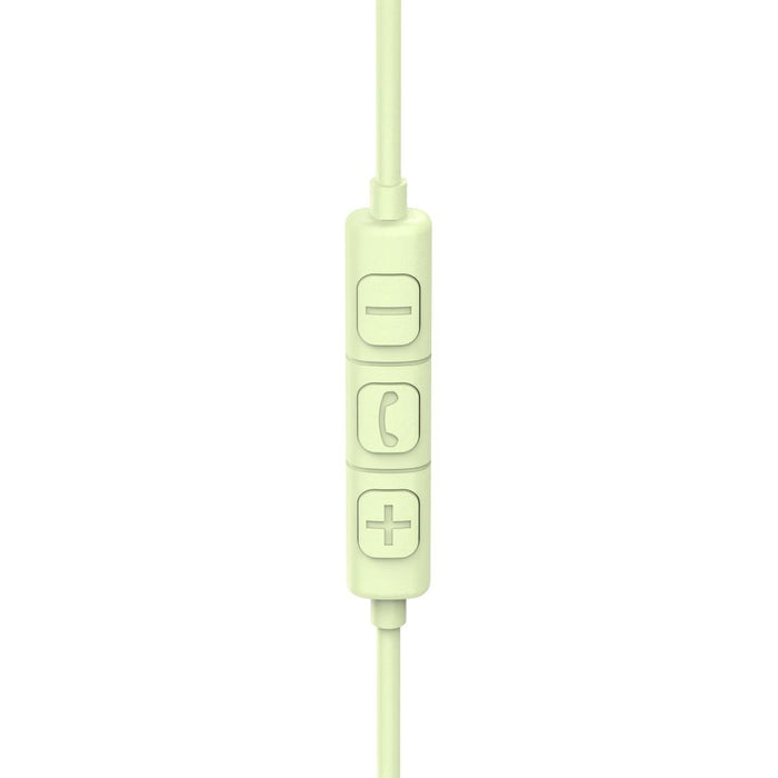 HAMA Headphones with microphone "Fun C", USB-C, cable guide on one side, green