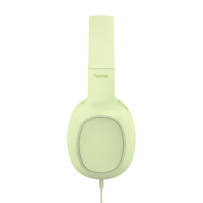 HAMA Headphones with microphone "Fun C", USB-C, cable guide on one side, green