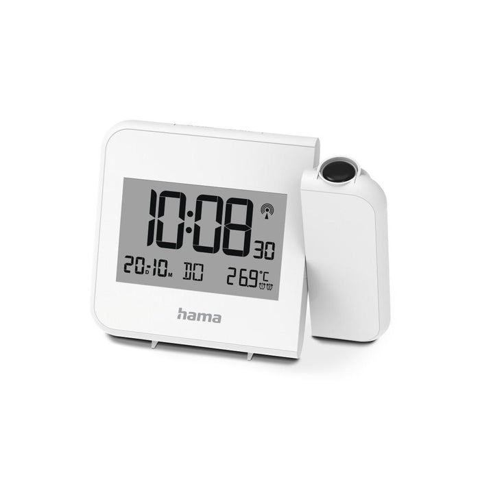 HAMA Alarm clock with projector "Hvar", wall or ceiling projection, white