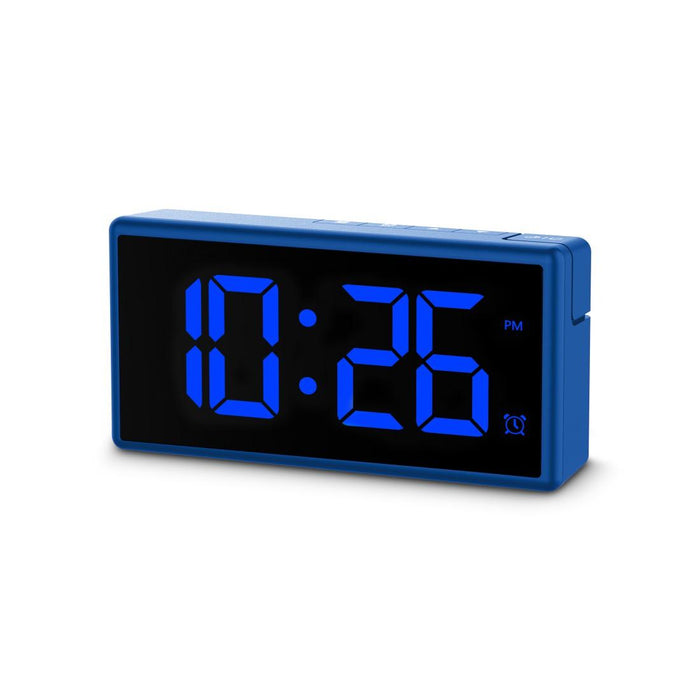 HAMA Digital clock "Ibiza", multi-color display, with USB charging function, blue