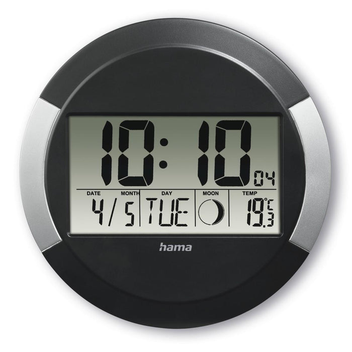 Wall DCF radio clock "Ischia", black
