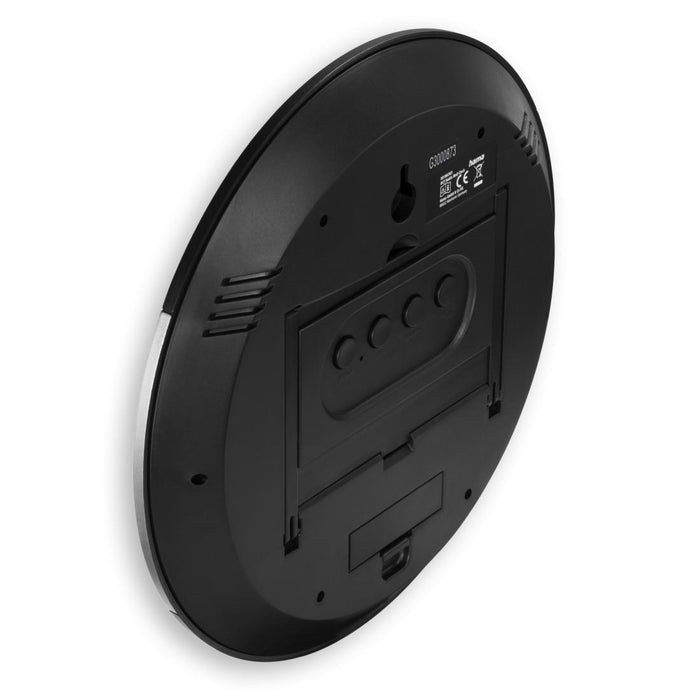 Wall DCF radio clock "Ischia", black