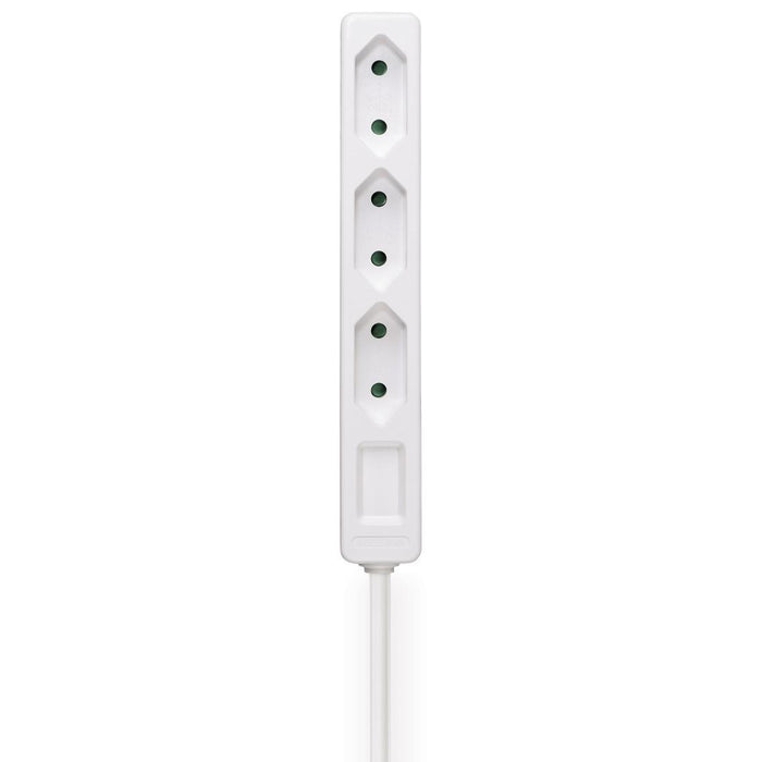 HAMA Power strip, 3-socket, 2.5 m, white