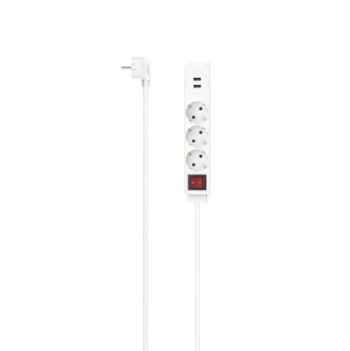 Splitter, 3-socket, USB-A 17 W, HAMA-223181