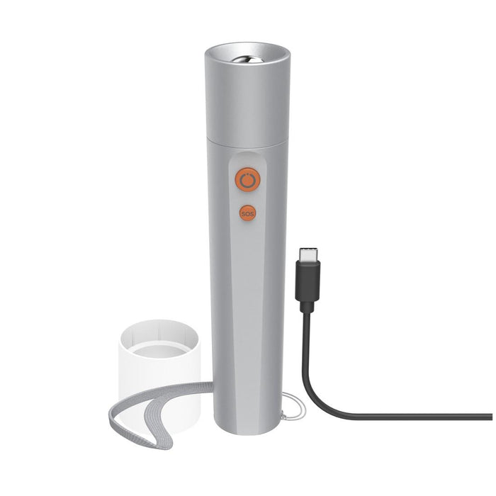 HAMA LED Flashlight FL350-C, rechargeable, aluminum, 4 modes + SOS