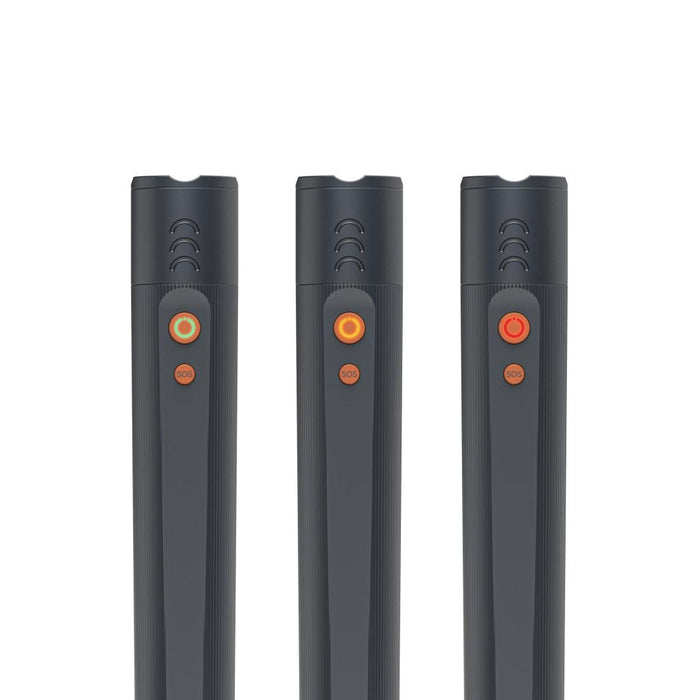 HAMA LED Flashlight FLX1200-C, rechargeable, shockproof, aluminum, 4 modes + SOS