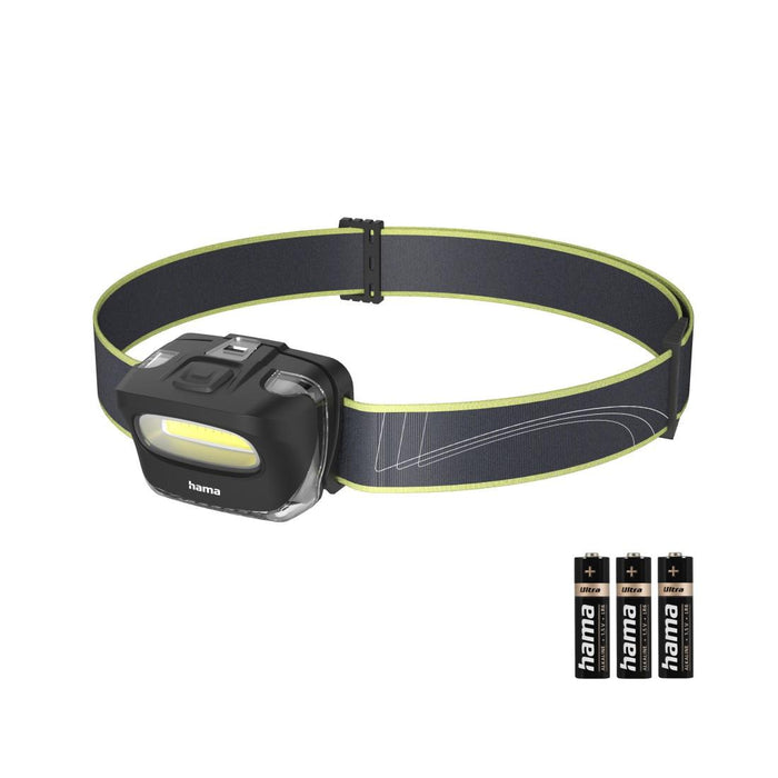 HAMA Headlamp "HL110", LED, batteries, sports