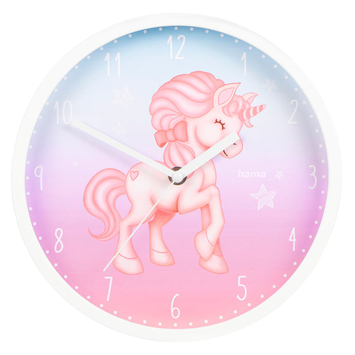 CHILDREN'S WALL CLOCK HAMA PONY F25 CM