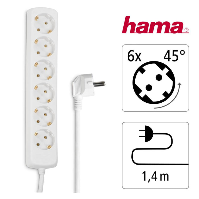 HAMA power strip, 6 sockets, 30383