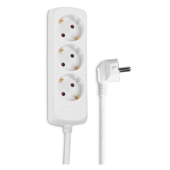 HAMA 3-socket power strip, 1.4m, white