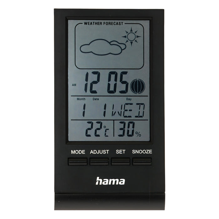 WEATHER STATION THERMOMETER+CLOCK HAMA 75297