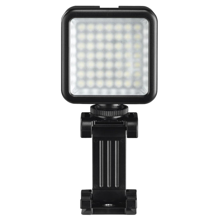 LED lamp Hama 49 BD, for additional lighting of recordings with camera and smartphone, Black