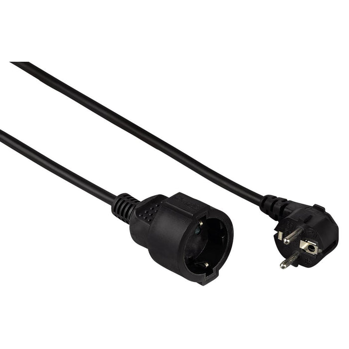 Extension power cable HAMA Profi, Shuko male, Shuko female, 5.0 m, Black