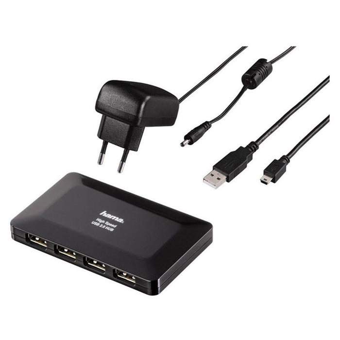 USB HUB HAMA 4 PORT/POWER/78472/200122