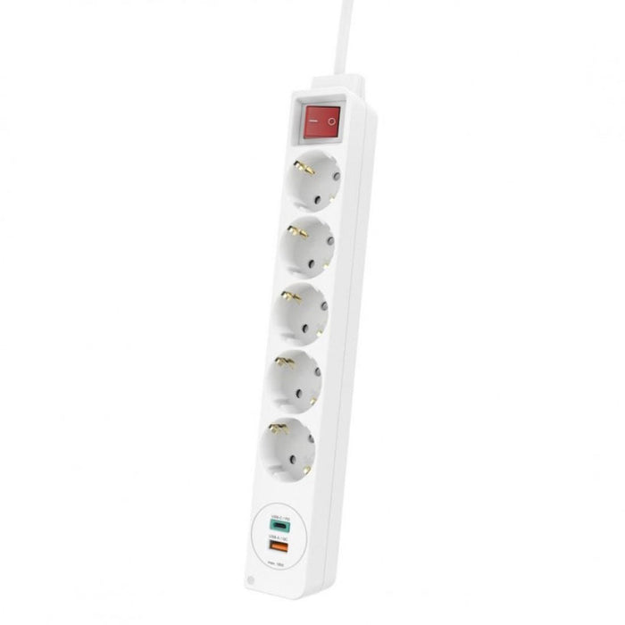 HAMA-133758 USB-C/USB-A power strip, 5 ports, 1.4m
