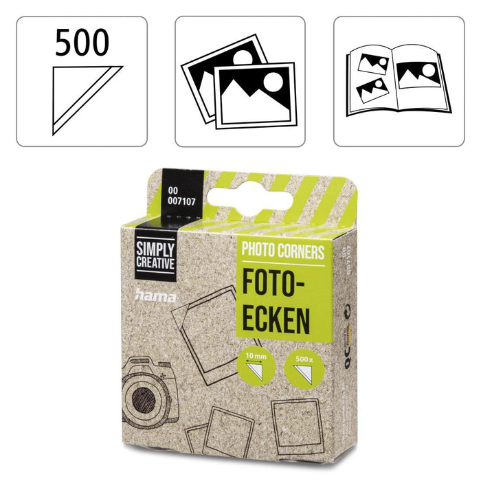 Self-adhesive photo corners, HAMA-07107