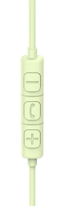 HAMA Headphones with microphone "Fun C", USB-C, cable guide on one side, green