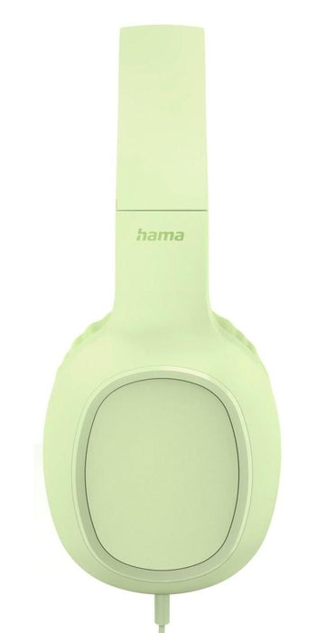 HAMA Headphones with microphone "Fun C", USB-C, cable guide on one side, green