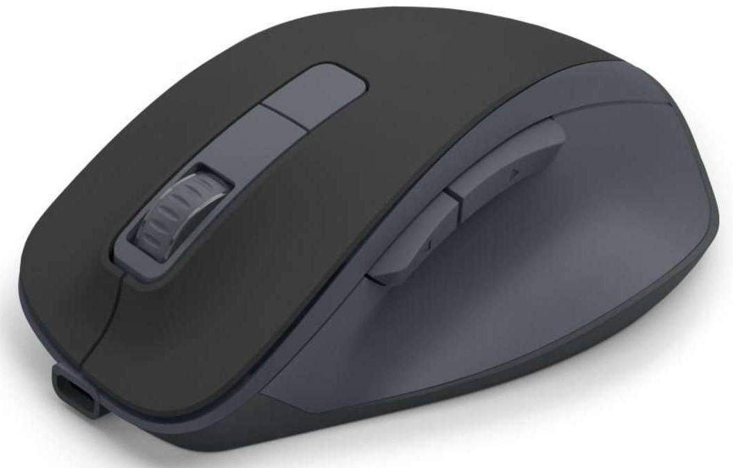 HAMA Wireless optical mouse WM-500 Recharge, black, 6 buttons, 800/1200/1600 dpi, silent