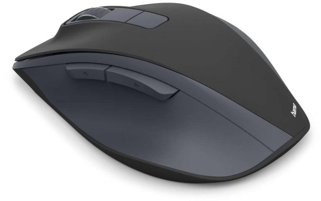 HAMA Wireless optical mouse WM-500 Recharge, black, 6 buttons, 800/1200/1600 dpi, silent