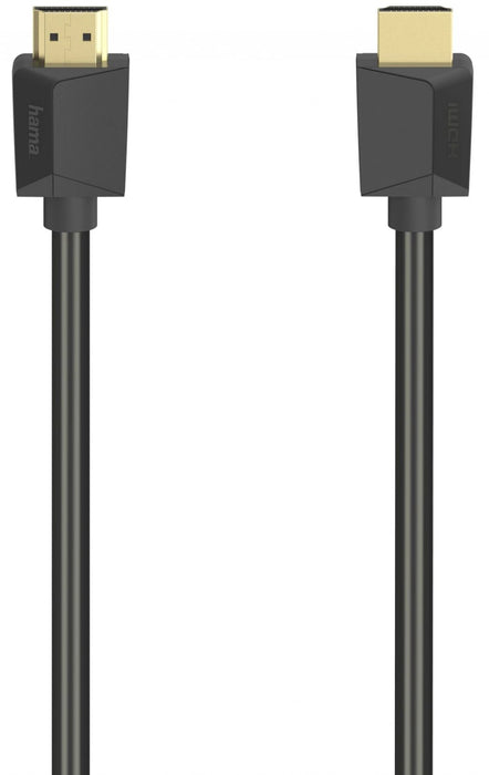 Cable HAMA 205243, HDMI male - HDMI male, 8K, 48GB/s, Ethernet, 3 m, Posl. connectors, Black