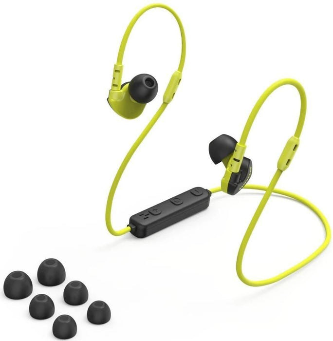 HAMA Bluetooth headphones, sports, "Freedom Athletics III", with microphone, yellow and black