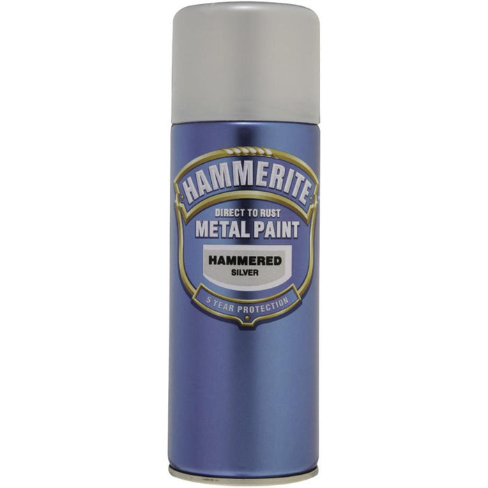 SPRAY PAINT HAMMER EFFECT SILVER HAMERITE