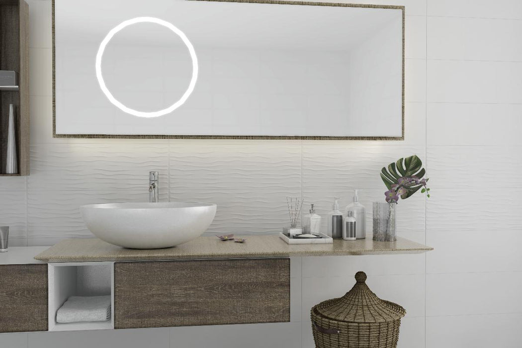 WALL TILE 25X75 WHITE MAT ONDA