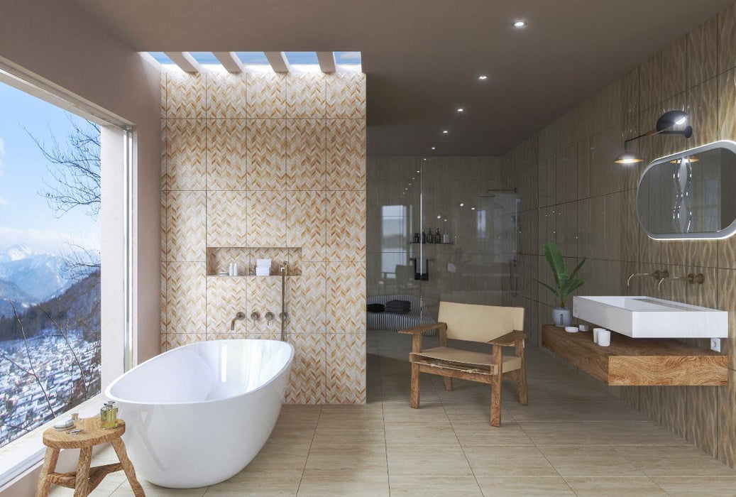 WALL TILE 30X60 GRASS BROWN