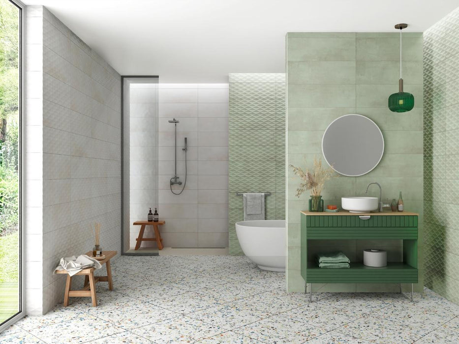 WALL TILE CEMENTO 24.4X74.4 GREEN
