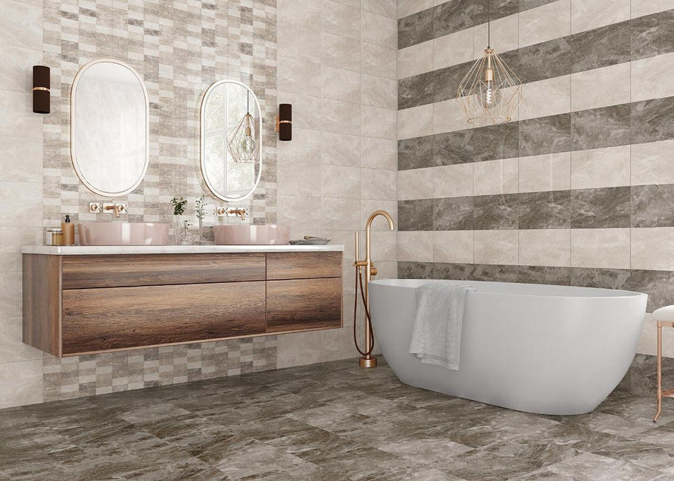 DECOR IJ 25x40 BERNINA MOSAIC GRAY