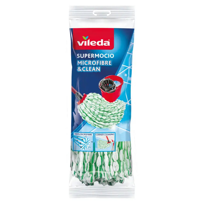 HANDLE SCRAPER MONOCLICK SUPERMOCIO MICROFIBRE CLEAN VILEDA - Мопове метли четки<<<Домашни потреби<<<Кухня<<<Praktiker