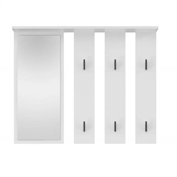 Hanger + mirror PARMA 100x15x.81.5 cm White - Hanging hangersWIE-WIS<<<HangersWIE<<<ActionPL