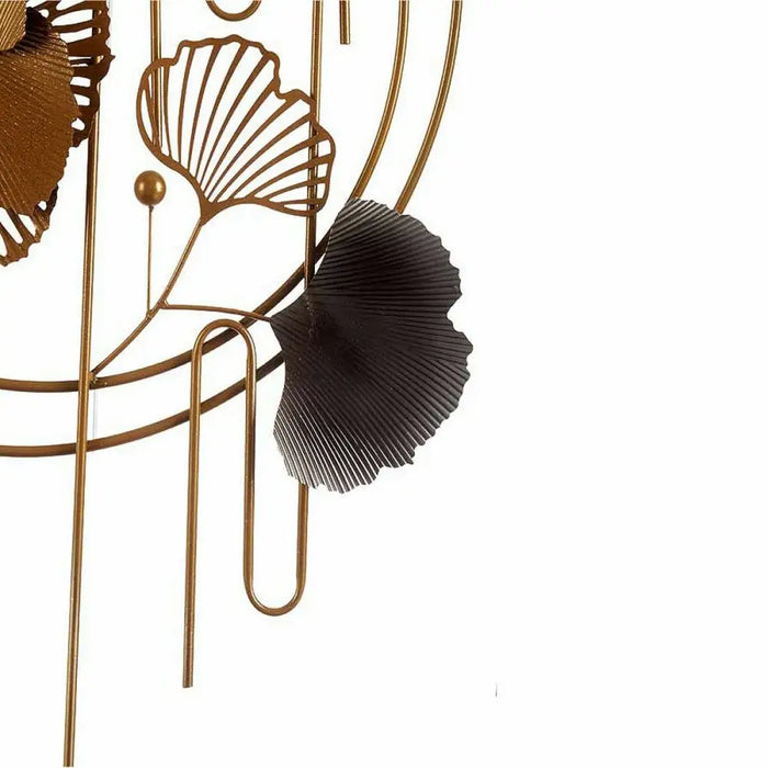 Hanging decoration Gift Decor Blue Copper Golden Metal Flowers Abstract 63 x 121 x 9,5 cm Mural - Декорация и