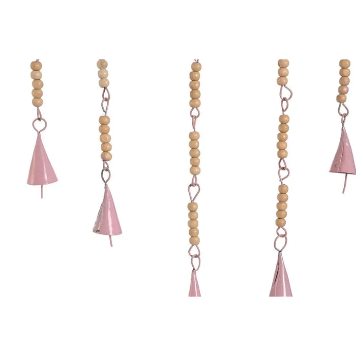 Hanging decoration Home ESPRIT Blue White Grey Pink Iron Moon Sun 33 x 1 x 77 cm (4 Units) - Декорация и