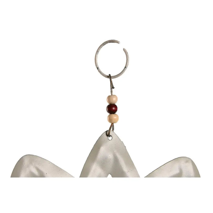 Hanging decoration Home ESPRIT Blue White Grey Pink Iron Oriental Lotus Flower (4 Units) - Декорация и Осветление<<<Дом