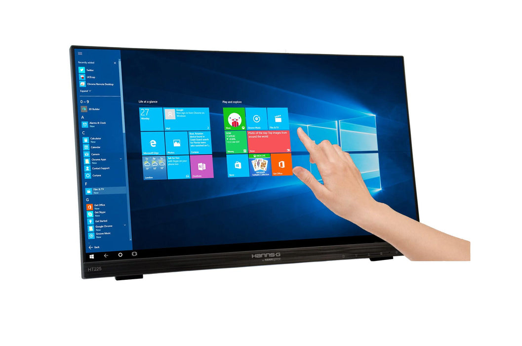 Touch monitor HANNSPREE HT225HPB, LED, 21.5 inch, Wide, Full HD, Display Port, VGA, HDMI, Black