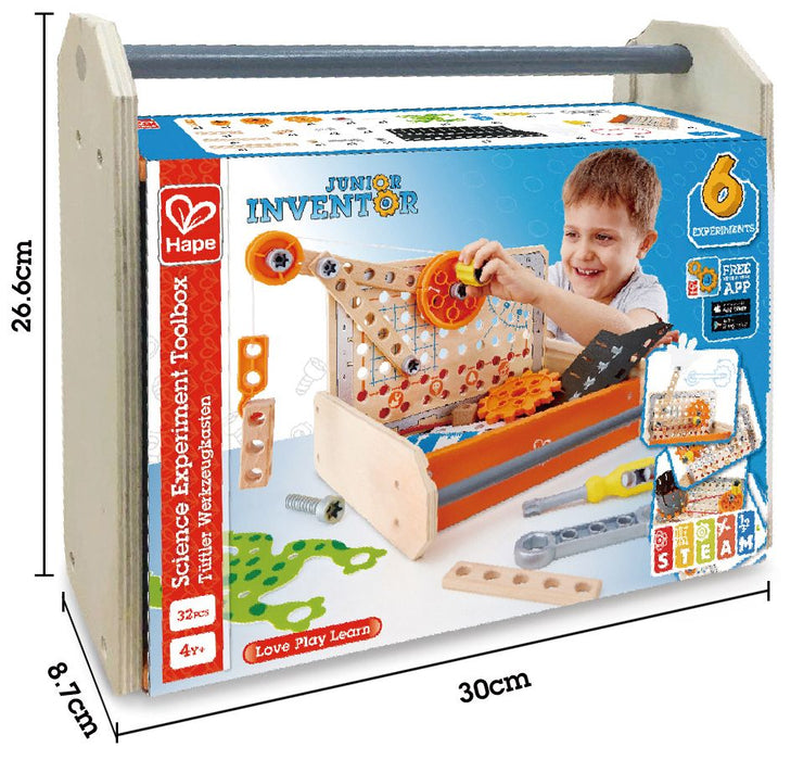 CHILDREN'S TOOL BOX WITH 32 PIECES HAPE