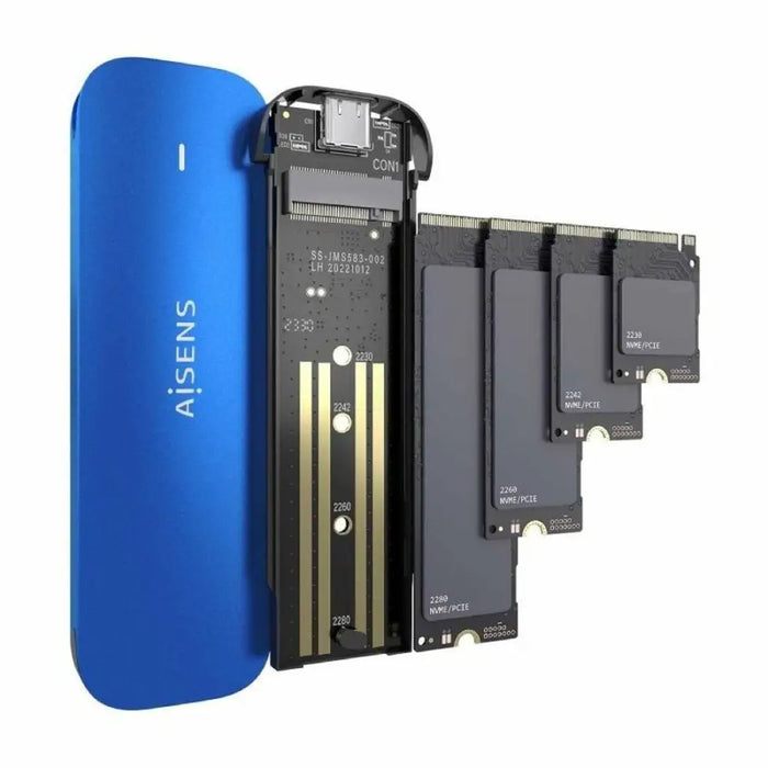 Hard drive case Aisens ASM2-026BLU - Компютър Мрежи и компоненти<<<Компютри| Електроника<<<BigBuy&&&Твърди