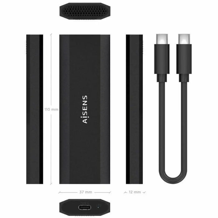 Hard drive case Aisens ASM2-028B - Компютър Мрежи и компоненти<<<Компютри| Електроника<<<BigBuy&&&Твърди