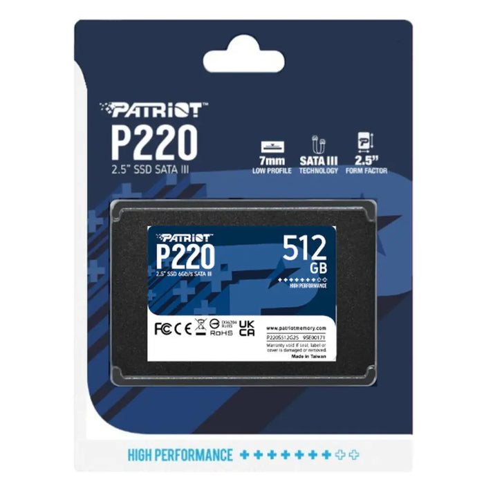 Hard Drive Patriot Memory P220 512 GB SSD - Твърди дискове<<<Компютър Мрежи и компоненти<<<Компютри|