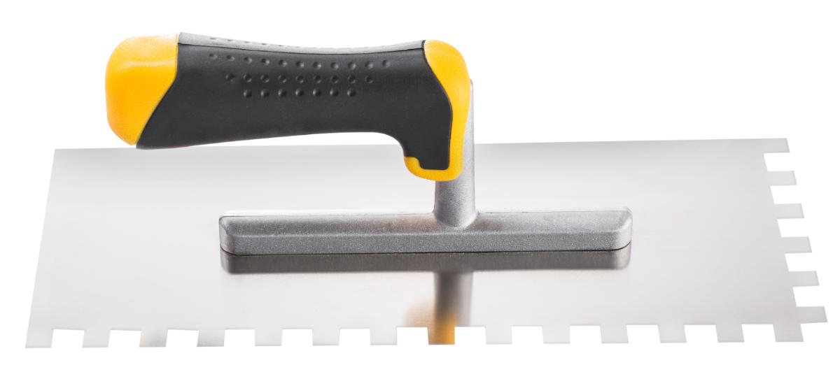 TROWEL WITH COMB 28X12CM 6X6MM 28