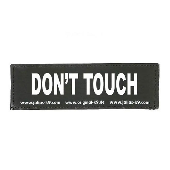 Harness tags Julius K9 DON’T TOUCH L White Black (2 Units) - Домашни Животни<<<Дом Градина<<<BigBuy&&&Пътуване и